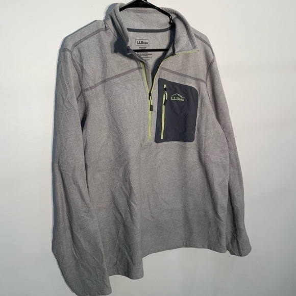 Ll bean semi fitted fleece 3/4 zip. Men’s large - Picture 3 of 7